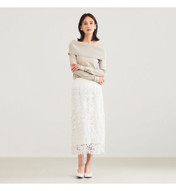Demi-Luxe BEAMS 「ブロッサム レース スカート」|スカート|