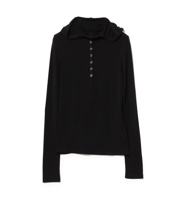 Ray BEAMS 「リブ ヘンリーネック フーディー」|Tシャツ・カットソー|