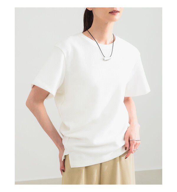 Demi-Luxe BEAMS 「ブークレ アシンメトリーヘム Tシャツ」|Tシャツ・カットソー|