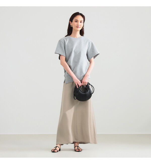 Demi-Luxe BEAMS 「ブークレ アシンメトリーヘム Tシャツ」|Tシャツ・カットソー|