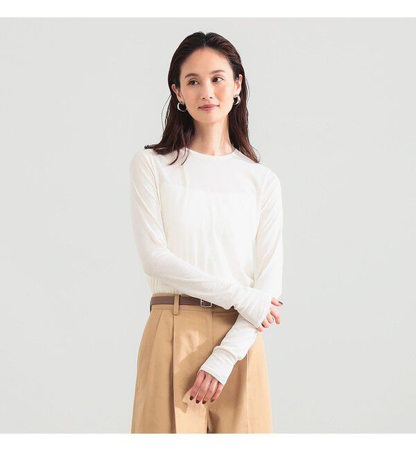 Demi-Luxe BEAMS 「コットン ハイツイスト シアー Tシャツ 26AW」|Tシャツ・カットソー|