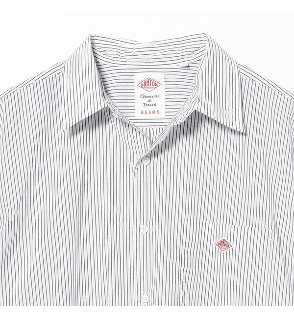 BEAMS「BEAMS｜【別注】DANTON / ショートスリーブシャツ｜半袖シャツ｜ダントン｜シワになりにくい 清涼感 」|シャツ・ブラウス|