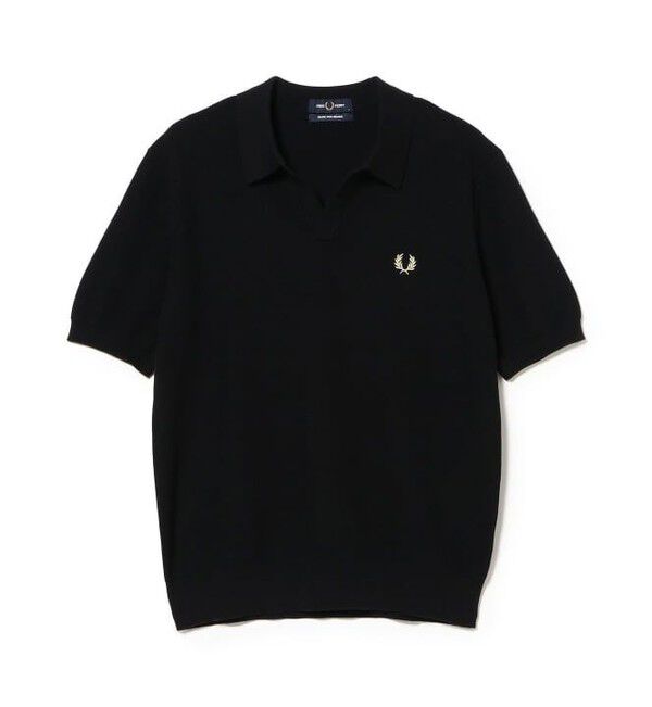 BEAMS「【別注】FRED PERRY / Skipper Knit Polo Shirt」|ポロシャツ|BLACK