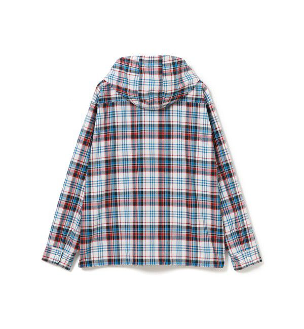 BEAMS「チェック フーディシャツ」|シャツ・ブラウス|