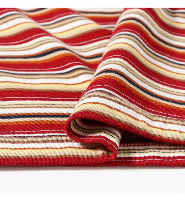 BEAMS PLUS「Pocket Tee Multi Stripe Tee」|Tシャツ・カットソー|