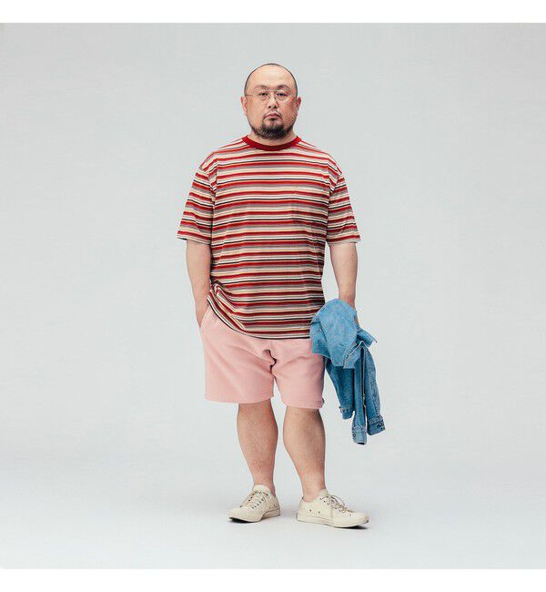 BEAMS PLUS「Pocket Tee Multi Stripe Tee」|Tシャツ・カットソー|
