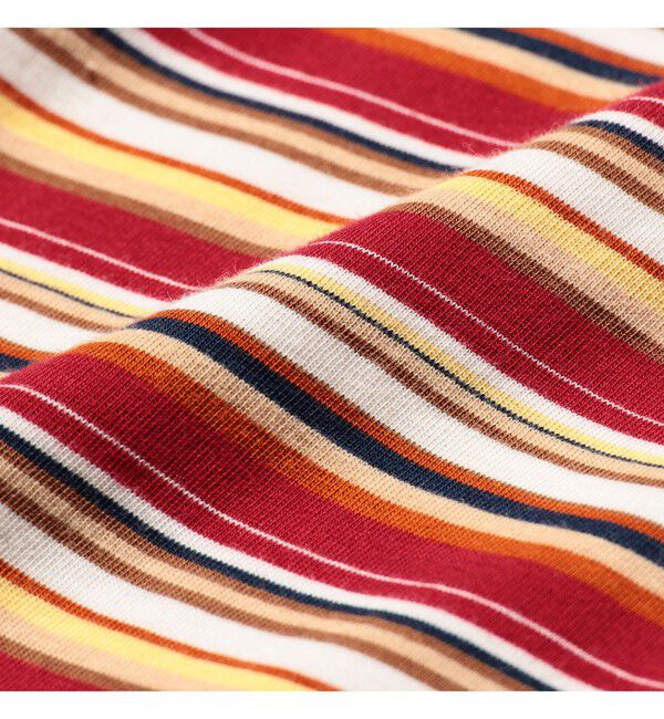 BEAMS PLUS「Pocket Tee Multi Stripe Tee」|Tシャツ・カットソー|