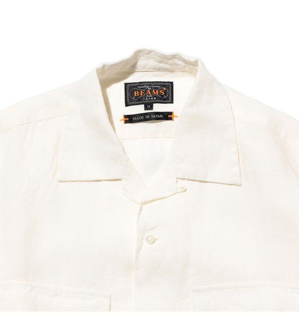 BEAMS PLUS「Open Collar 1/40 Linen」|シャツ・ブラウス|