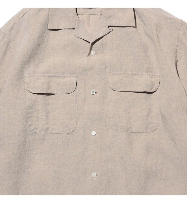 BEAMS PLUS「Open Collar 1/40 Linen」|シャツ・ブラウス|