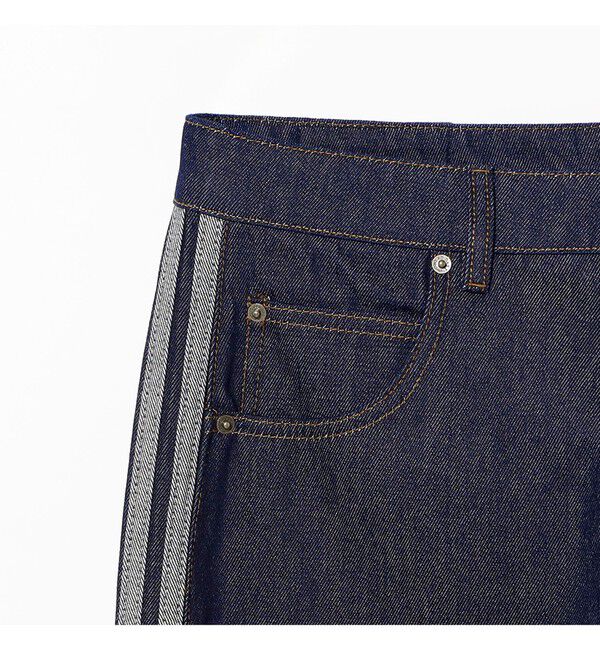 BEAMS「adidas / ADIDAS FIREBIRD ADICOLOR DENIM MID-RISE STRAIGHT-INDIGO DENIM」|デニム|