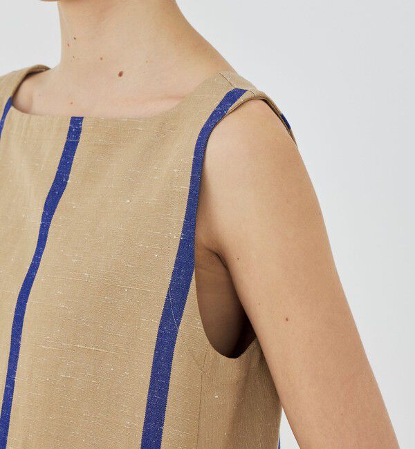GALERIE VIE「リネンコットンストライプ Aラインワンピース」|ワンピース|