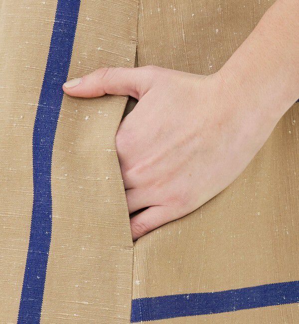 GALERIE VIE「リネンコットンストライプ Aラインワンピース」|ワンピース|