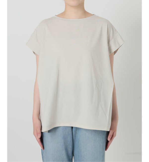 IENA「《接触冷感》フレンチタックスリーブ ドロストTシャツ」|Tシャツ・カットソー|