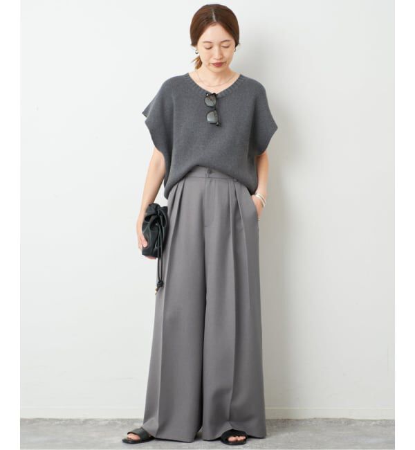SLOBE IENA「《予約》2タックワイドスラックス」|スラックス|