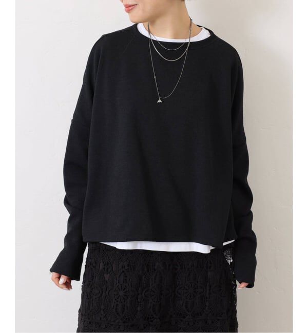 journal standard luxe「ダブルフェイス ワイドプルオーバー」|Tシャツ・カットソー|ブラック