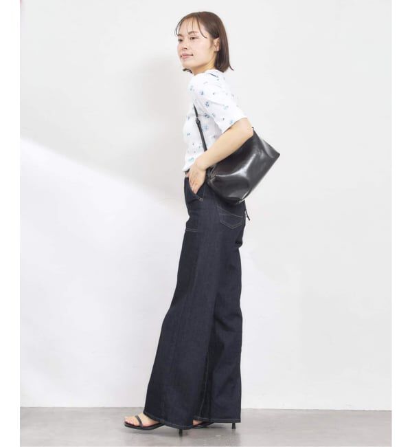 U by SPICK&SPAN「《 追加 / 新色 》SOMETHING / サムシング LISA LACE UP WIDE」|デニム|