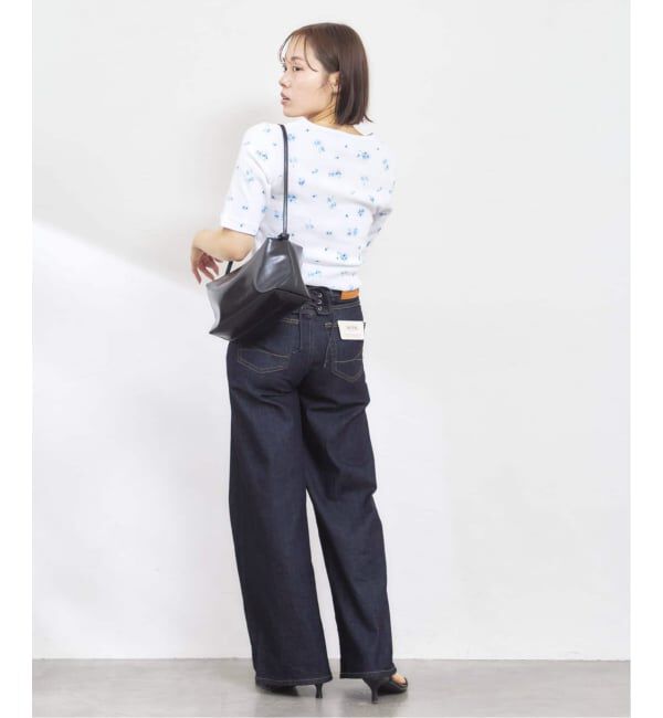U by SPICK&SPAN「《 追加 / 新色 》SOMETHING / サムシング LISA LACE UP WIDE」|デニム|
