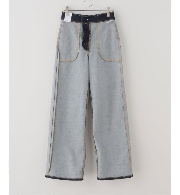 U by SPICK&SPAN「《 追加 / 新色 》SOMETHING / サムシング LISA LACE UP WIDE」|デニム|