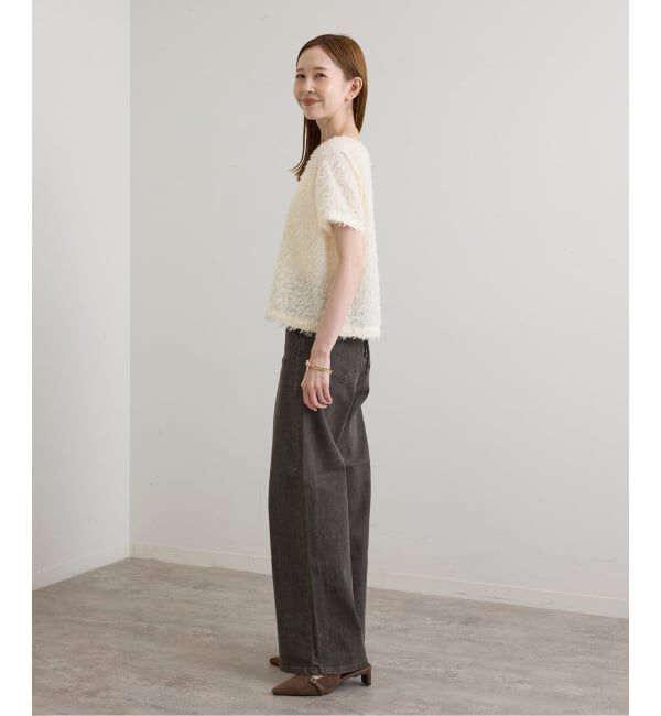 U by SPICK&SPAN「《 追加 / 新色 》SOMETHING / サムシング LISA LACE UP WIDE」|デニム|