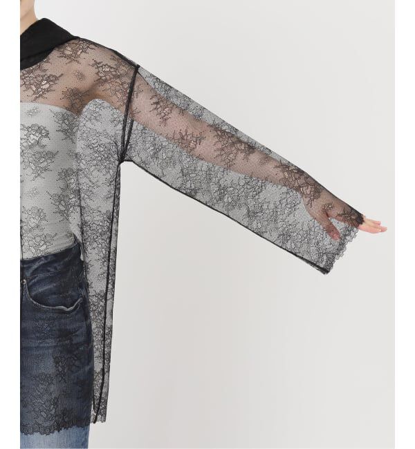 Spick and Span「ARCHIVE STANCE / アーカイブスタンス lace hoodie」|パーカー|