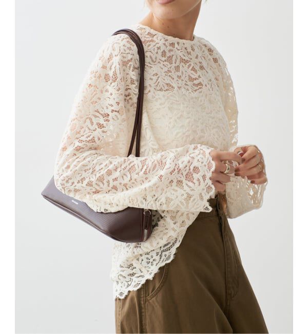 Spick and Span「《セットアップ可》brushed lace ブラウス」|シャツ・ブラウス|