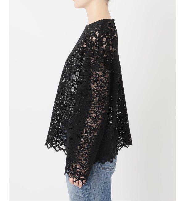 Spick and Span「《セットアップ可》brushed lace ブラウス」|シャツ・ブラウス|