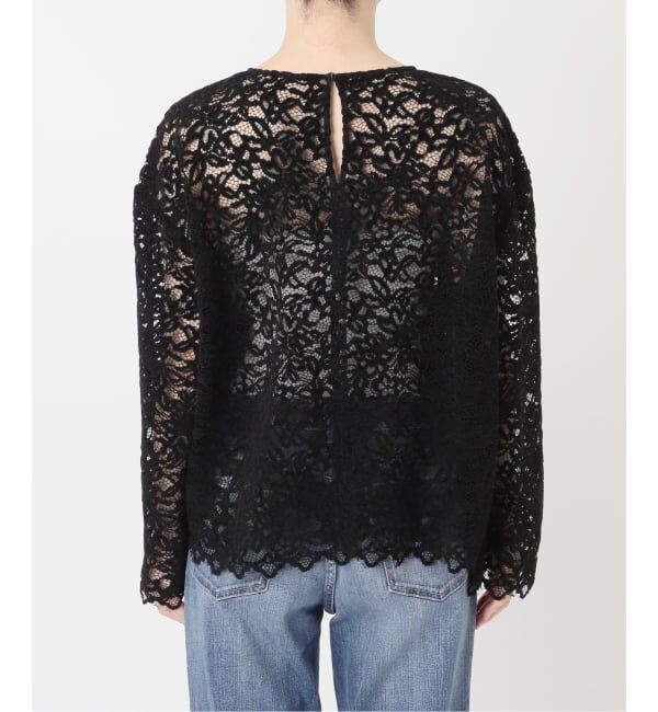 Spick and Span「《セットアップ可》brushed lace ブラウス」|シャツ・ブラウス|