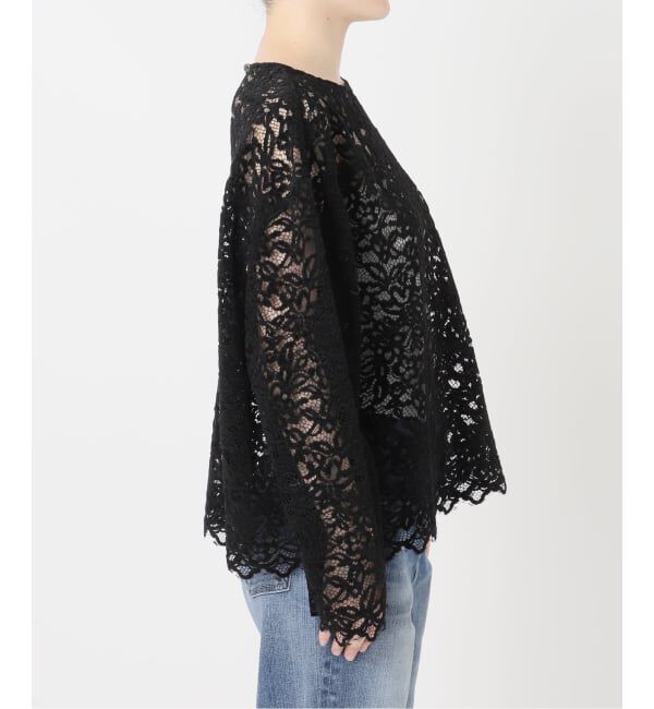 Spick and Span「《セットアップ可》brushed lace ブラウス」|シャツ・ブラウス|