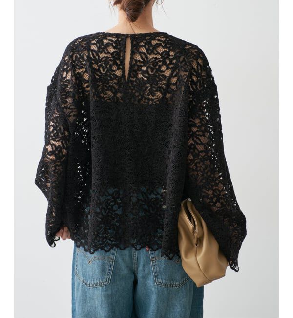 Spick and Span「《セットアップ可》brushed lace ブラウス」|シャツ・ブラウス|