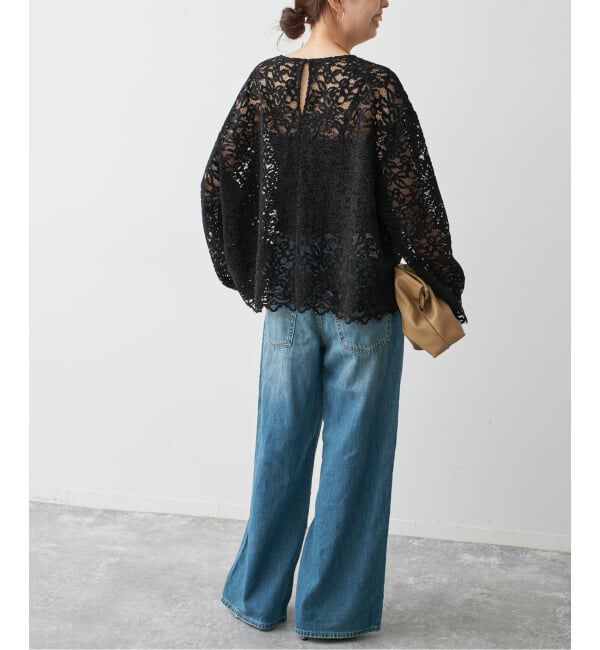 Spick and Span「《セットアップ可》brushed lace ブラウス」|シャツ・ブラウス|