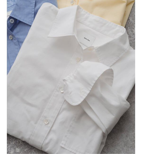 Spick and Span「《追加4》50コットンコンパクトシャツ」|シャツ・ブラウス|ホワイト