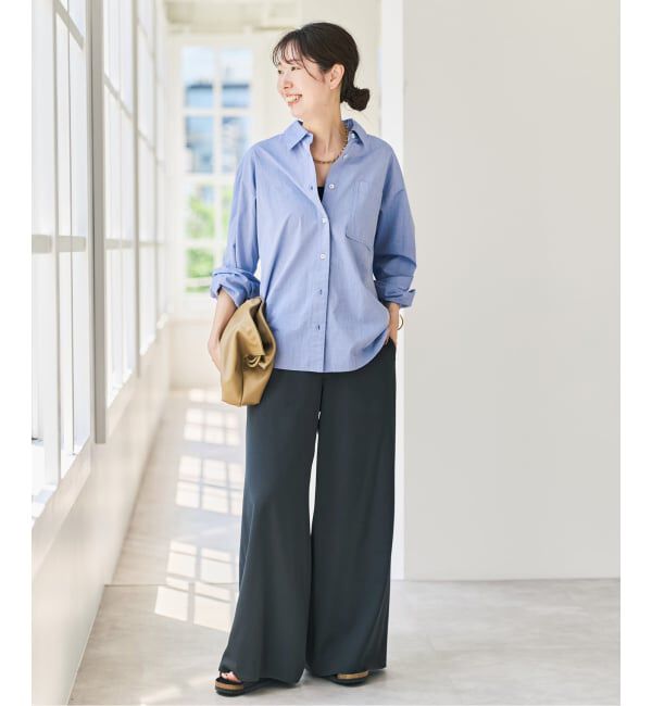 Spick and Span「《追加4》50コットンコンパクトシャツ」|シャツ・ブラウス|