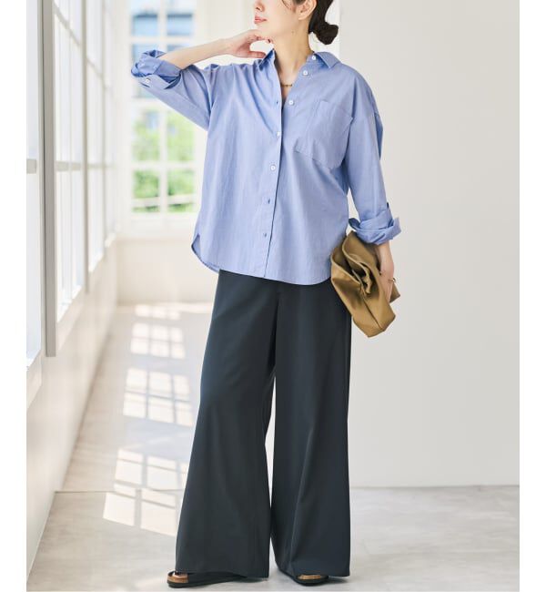 Spick and Span「《追加4》50コットンコンパクトシャツ」|シャツ・ブラウス|