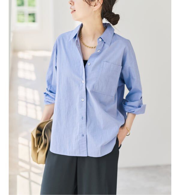 Spick and Span「《追加4》50コットンコンパクトシャツ」|シャツ・ブラウス|