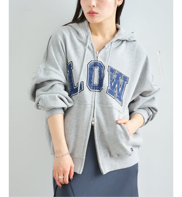 U by SPICK&SPAN「《 追加予約 》 LOW CLASSIC Lc LOW SOFT SWEAT ZIP-UP HOODIE」|パーカー|グレー