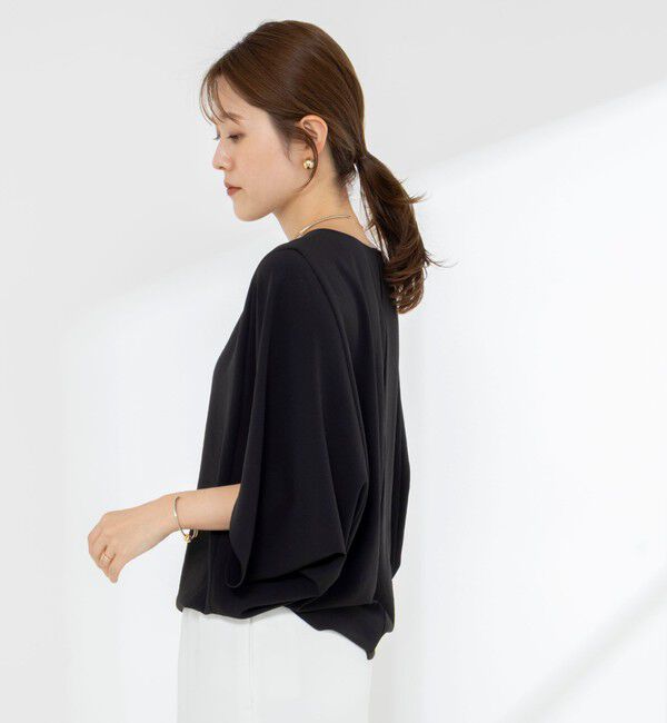 NOLLEY'S「【WEB限定】ウォッシャブルジョーゼットコクーンブラウス」|シャツ・ブラウス|