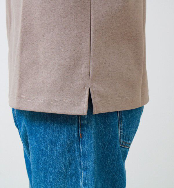 GLOSTER「【フレブル刺繍】フレンチブルドッグ刺繍 杢ダンボールロンT」|Tシャツ・カットソー|