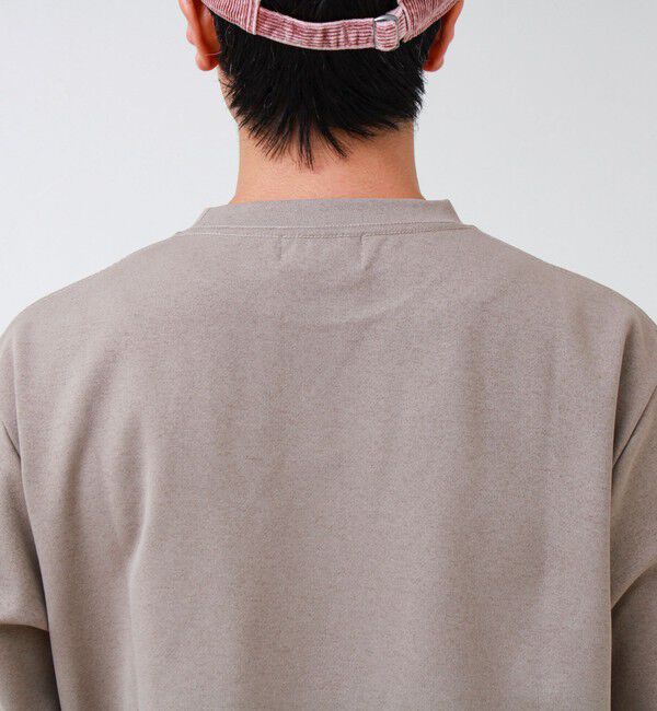 GLOSTER「【フレブル刺繍】フレンチブルドッグ刺繍 杢ダンボールロンT」|Tシャツ・カットソー|