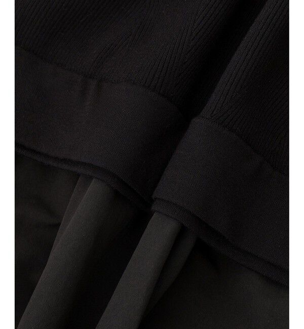 ADAM ET ROPE'「【WEB限定】ニットドッキングフレアワンピース」|ワンピース|