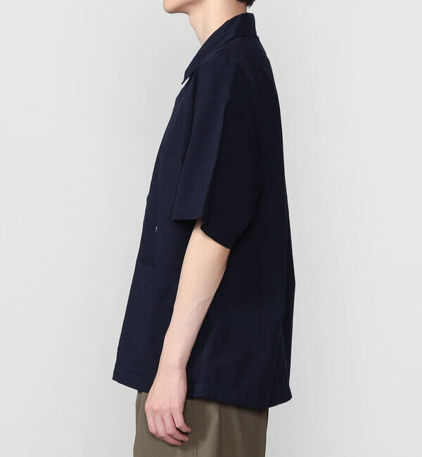 DANTON「DANTON | コットンブロード 半袖カバーオールシャツ MEN」|シャツ・ブラウス|
