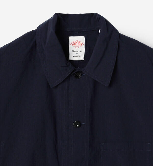 DANTON「DANTON | コットンブロード 半袖カバーオールシャツ MEN」|シャツ・ブラウス|