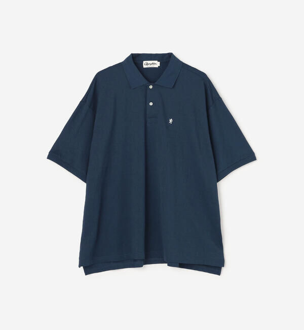 GYMPHLEX「Gymphlex | ハイゲージ鹿の子 ポロシャツ MEN」|ポロシャツ|BLUE