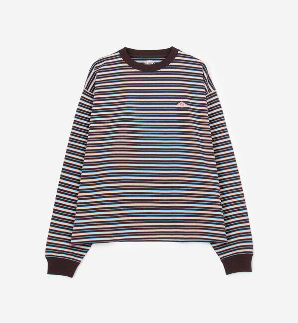 DANTON「DANTON | クルーネック 長袖ボーダーTシャツ WOMEN」|Tシャツ・カットソー|