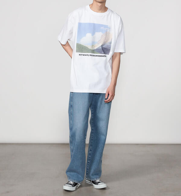 「TANGTANG | 半袖Tシャツ GASATANG ICYWHITE/GLIDEMOMENTUM MEN」|Tシャツ・カットソー|