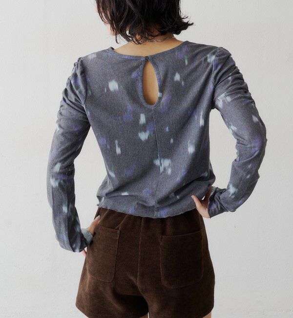  「【花柄&無地】ニュアンスブルームトップス」|Tシャツ・カットソー|