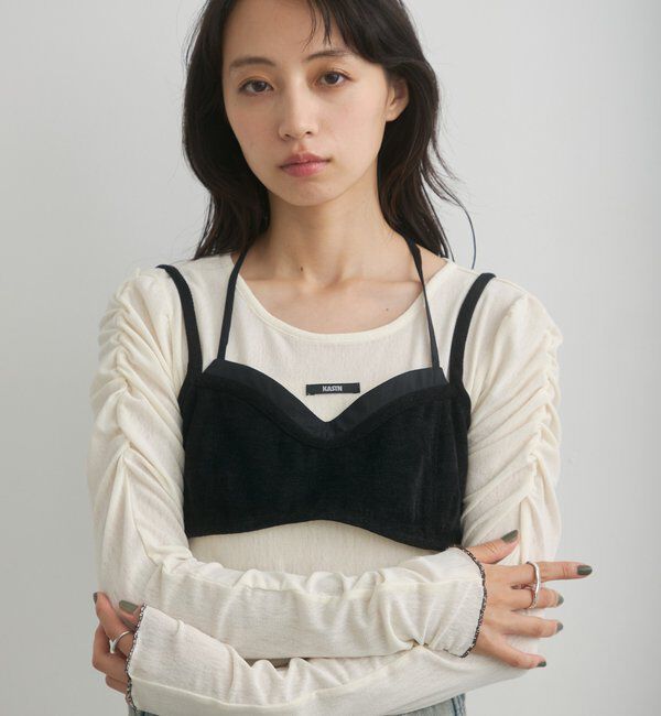  「【花柄&無地】ニュアンスブルームトップス」|Tシャツ・カットソー|