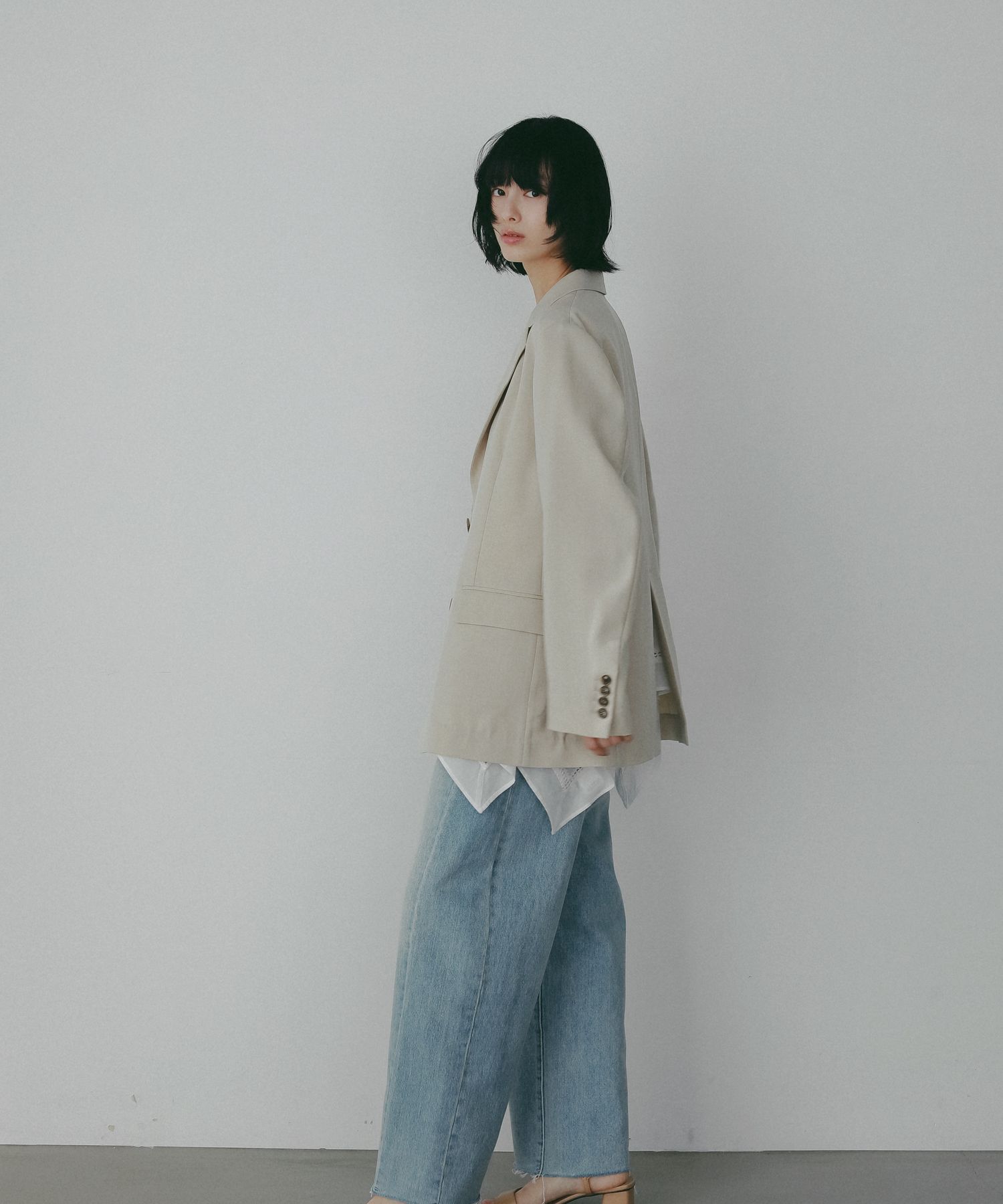 A part by 「【UVカット・Sサイズ展開】リネンライクシングルジャケット」|テーラードジャケット|