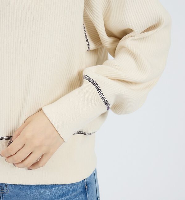 Rouge vif「【Healthknit/ヘルスニット】ARMYリブ クルーネックカーディガン/長」|カーディガン|
