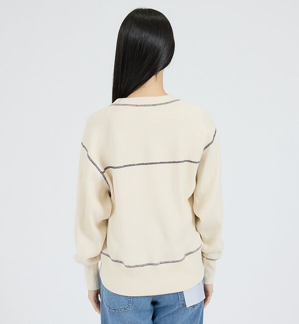 Rouge vif「【Healthknit/ヘルスニット】ARMYリブ クルーネックカーディガン/長」|カーディガン|