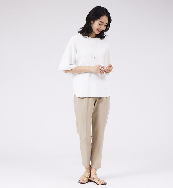qualite「《セットアップ対応》2WAYストレッチハイウエストテーパードパンツ」|その他|